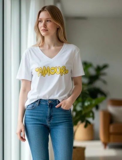 T-shirt Amour Coeur