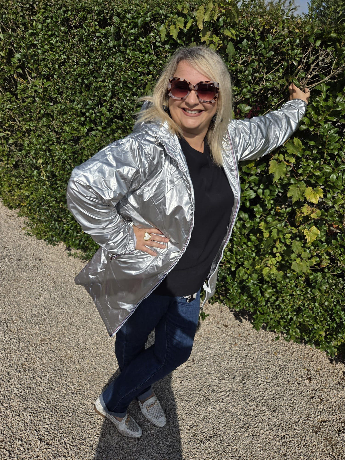 Imperméable Argent