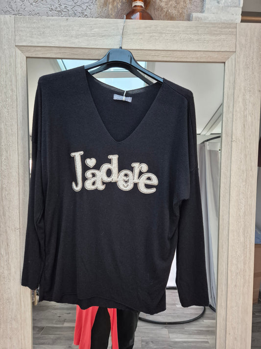 Pull "J'adore"